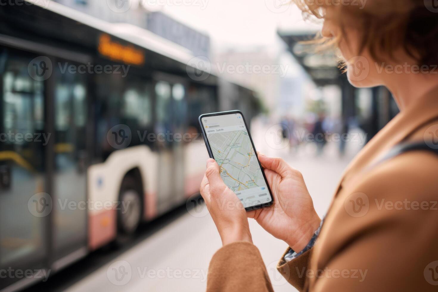 Esperando el bus