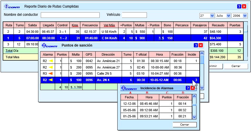 Incidencias Alarmas